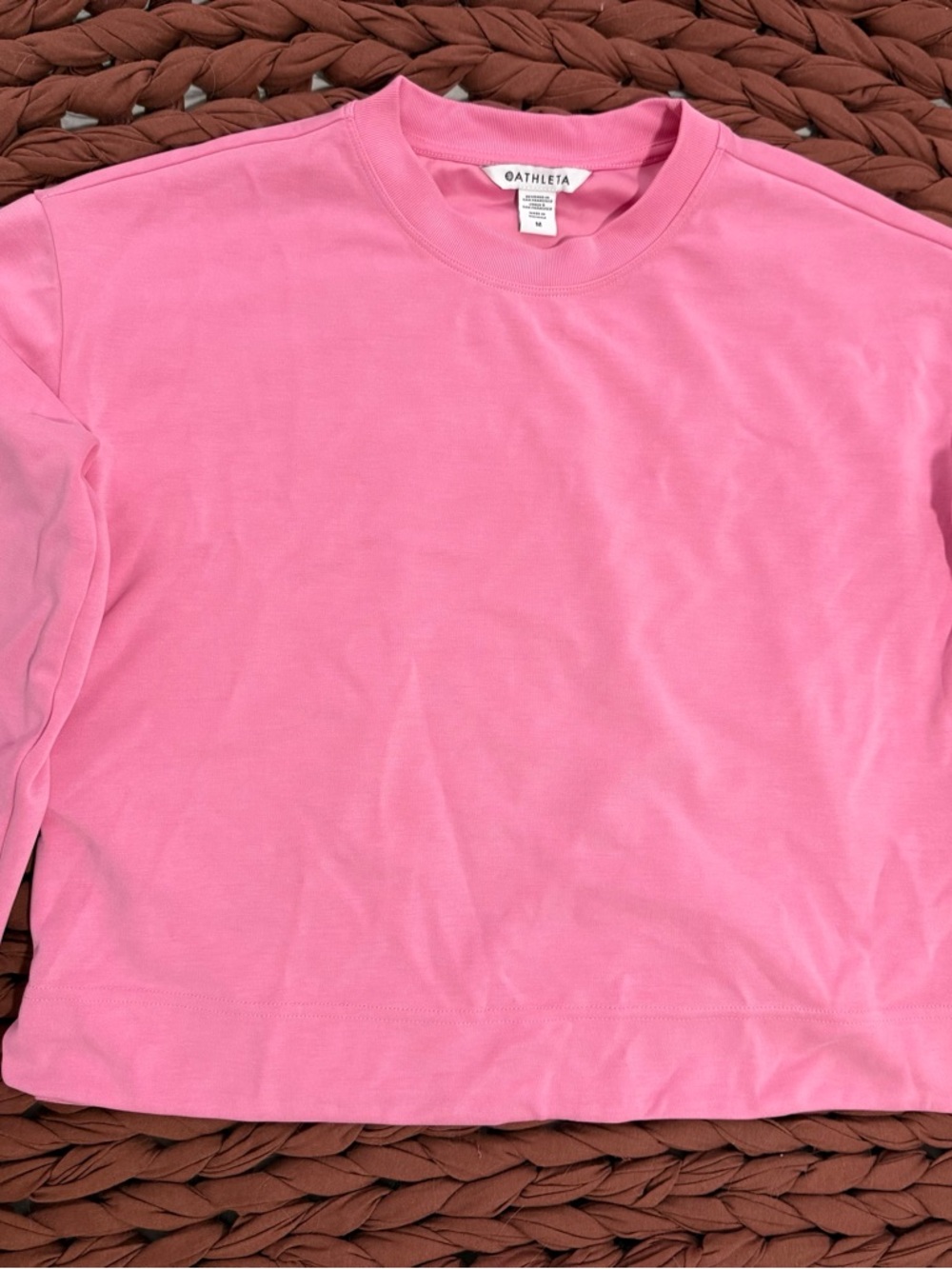 Athleta Seasoft Crewneck Sweatshirt (medium) Raphanus Pink